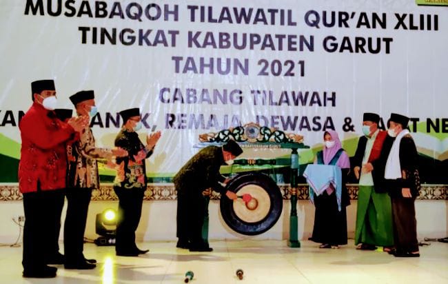 Prokes Ketat Dalam Pembukaan Acara MTQ XLIII Tingkat Kabupaten Garut