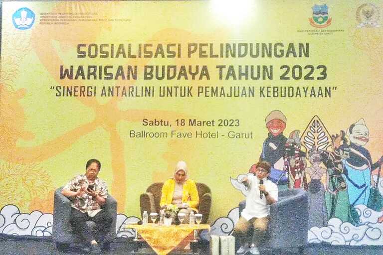 Disparbud Kabupaten Garut Berkolaborasi dengan Kemendikbud dalam Sosialisasikan Pelindungan Warisan Budaya