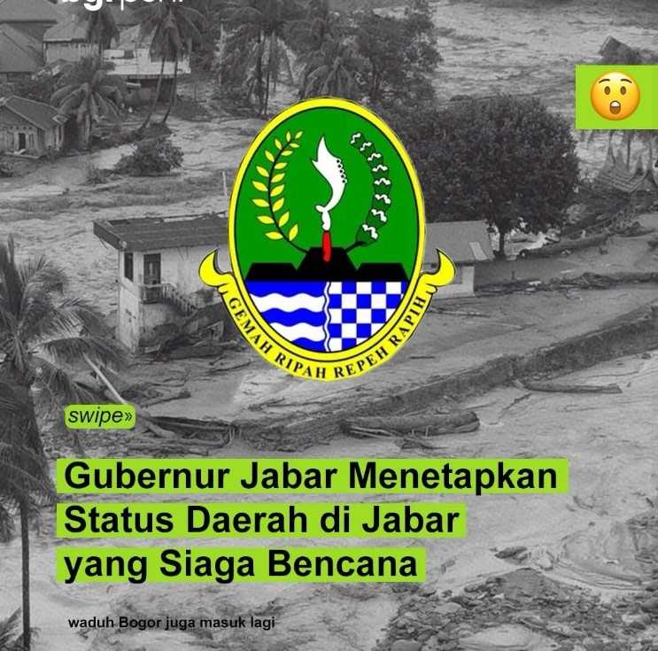 KDM Jabar Menetapkan Status Daerah di Jabar yang Siaga Bencana